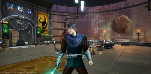 Fane with blade on Coruscant (w)